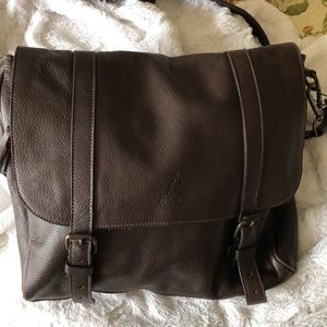 Roots all leather messenger